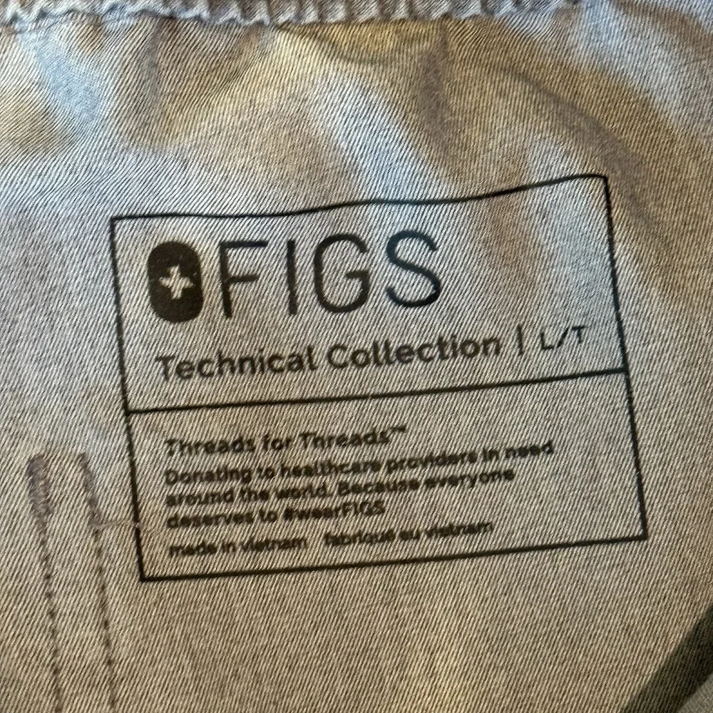 Figs Pants Mens L Graphite‎ Gray Cairo Cargo Scrub Zip Fly TM3001T Medical B